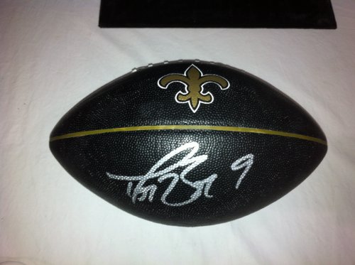 Drew Brees Hand Signed Autographed NEW Orleans Saints Blk Commemorative Football