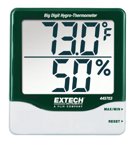 Extech 445703 Big Digit Hygro-Thermometer with Min/Max
