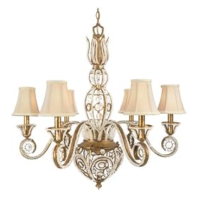 Quoizel LS5163GF La Crysta 6 Light Chandelier by Quoizel