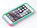 ULAK iPhone 6S Case, iPhone 6 Case, Shock-Absorbing Case with Hybrid 3in1 Soft Silicone + Hard PC Cover for Apple iPhone 6/6S 4.7 Inch Device (Green/NeoPink)