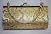 Gold Clutch Bags Gold Satin & Silk Evening Clutch Bag (Make up Bag) with Handle, Length 17.75 x Height 10.2 cms