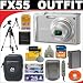 Panasonic Lumix DMC-FX55S 8.1MP Digital Camera with 4GB SD Card + Deluxe DB ROTH Accessory Kit