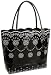 Jesselli Couture Large Buco Patent Embroidered Tote