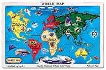 Melissa & Doug World Map Wooden Jigsaw Puzzle