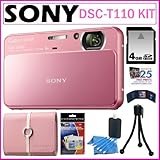 Sony Cyber-Shot DSC-T110 16.1MP Digital Camera with 4x Optical Zoom and 3-i ....