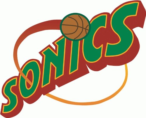 Seattle Supersonics NBA Basketball Bumper Sticker 5