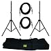 PYLE-PRO PMDK102 HEAVY-DUTY PRO AUDIO SPEAKER STAND & 1/4'' CABLE KIT