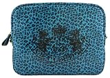 Juicy Couture Padded Laptop Sleeve Metallic Turquoise