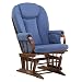 Dutailier Bowback Glider - Light Blue Denim