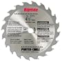 Porter Cable 12870 Riptide 4-1/2-Inch 20 Tooth ATB Thin Kerf General Purpose Saw Blade with 3/8-Inch Arbor