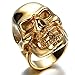 HIJONES Men's Jewelry Stainless Steel Skull Ring