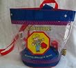 Bob the Builder, Caution Bucket Hazzard Area, Clear Plastic, 11" Tall Bag