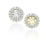 14K Yellow Gold 1/2 ct. Diamond Earring Jackets
