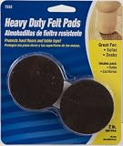Waxman 4723295N Self-Stick Round Felt Pads, Brown, 2-Inch