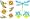 50+ Glitter4Girls Temporary Tattoos - fairies, butterflies, hearts, dragonfly most with glitter