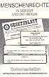 Menschenrechte in der DDR und Ost-Berlin