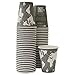 Eco-Products EPBHC12WAPKC World Art Renewable/Compostable Hot Cups, 12 oz, Gray, 50/Pack,10 Packs/CT