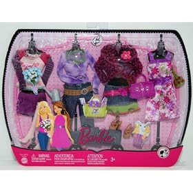 Barbie - Fashion Doll Clothes - 4+ Outfits N7482 (2009) by Barbie
