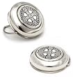 Celtic Cross Button Covers (Set of 2) w/ Jewelry Box