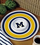 14 Michigan Wolverines Melamine Chip and Dip Serving Tray