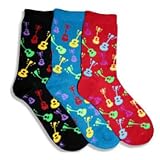 Funky Guitars Multi colored 3 Pack Socks 51%2B0vGihpCL. SL160 Funky Guitars Multi colored 3 Pack Socks