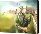 Golf in Scotland Saint Andrews 03 Canvas Print / Canvas Art - Artist Miki De Goodaboom