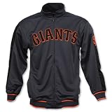 DYNASTY APPAREL INDUSTRIES MLB San Francisco Giants Men's Full Zip Track Jacket, Black/Orange