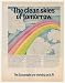 1971 Clean Skies Tomorrow Schulenberg Rainbow art American Gas Association Print Ad