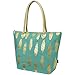 Feather Print NGIL Gold Collection Tote Bag