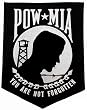 Large POW MIA Embroidered Patch Iron-On Vietnam War Prisoner of War Military Emblem