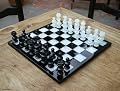 Onyx chess set, 'Black and White'