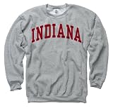 Indiana Hoosiers Youth Grey Arch Crewneck Sweatshirt