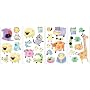 RoomMates RMK1181SCS Polka Dot Piggy Peel and Stick Appliques
