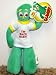 Hard to Find 11 Plush Green Gumby Flexible Plush Doll Mint with Tags
