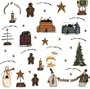 RoomMates PJ2001SCS Country Holidays Peel & Stick Wall Decals