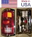 1981-1988 Dodge Ramcharger Left Side Front Only -- Rear Tail Lamp Light Chrome Trim,w/chrome On Lens,to 12/2/87 replaces OEM 4163151 Interchange 166-1061BL Partslink CH2800117