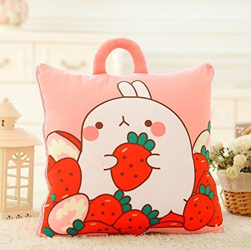 Cute Molang Rabbit Air Conditioning Quilt Dual Pillow Cushion Plush Toy (1)