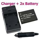 2 x NP-45 Replacement Battery + Smart Battery Charger FOR Fuji FinePix S610 / XP10 / J10 / J100 / J110W / J12 / J120 / J150W / J15fd / J20 / J250 / J30 / J38 SLR Camera
