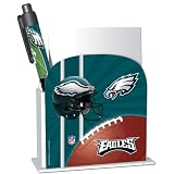 Philadelphia Eagles Stationery Desk Caddy with Matching Ballpoint Grip Pen - NFL (12019-QUV)