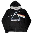 Pink Floyd Dark Side of the Moon Black Adult Zip-up Hoodie