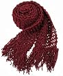 Handmade Lightweight Scarf - Napa Wine (100% Knitted By Hand)