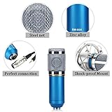 Geek4lesses Condenser Sound Recording Microphone + Mic Shock Mount + Cable + Sponge Set