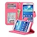 Navor Protective Flip Wallet Case for Samsung Galaxy S4 - Hot Pink (S4O-HP)