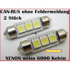 LED-SMD 36mm Kennzeichenbeleuchtung CANBUS Mercedes CLK, E W209 W210 / 2 St�ck