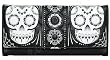 Gothic Rockabilly Embossed Flower Sugar Skull Wallet