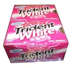 Trident White Sugarless Gum, Cool Bubble, 12-12 Piece Packs (144 Pieces Per Box!)