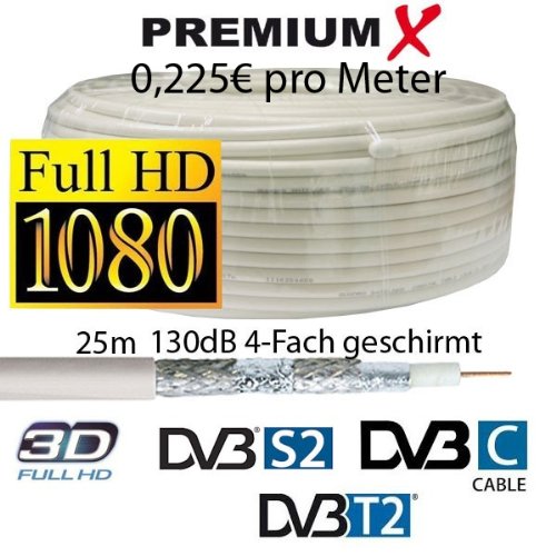 25m Sat Koaxialkabel Satkabel
