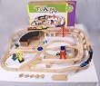 130 Piece Wooden Train Set fits Thomas Wooden Railway Brio Melissa and Doug and other Sets and Tracks