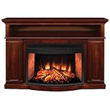 Muskoka® Sheppard Media Electric Fireplace - Cherry Finish