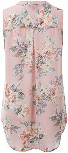 J.TOMSON PLUS Women's Floral Printed Loose Fit Blouse PINK XL
